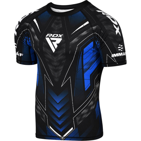 Компресійна футболка RDX IMMAF Approved Half Sleeves Blue