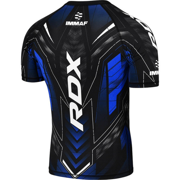 Компресійна футболка RDX IMMAF Approved Half Sleeves Blue