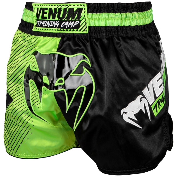Шорти для тайського боксу Venum Training Camp 2.0 Muay Thai Shorts Black Neo Yellow