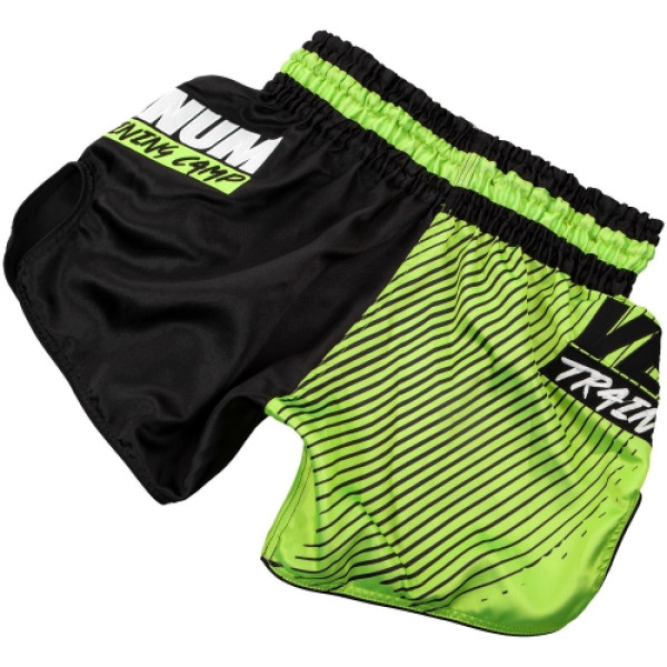 Шорти для тайського боксу Venum Training Camp 2.0 Muay Thai Shorts Black Neo Yellow