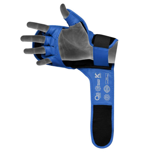 Рукавиці для ММА RDX Grappling Gloves Shooter Aura Plus T-17 Blue-Black