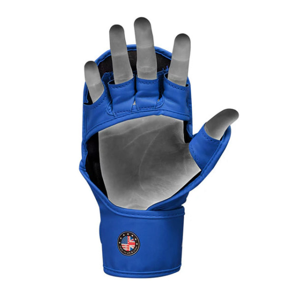Рукавиці для ММА RDX Grappling Gloves Shooter Aura Plus T-17 Blue-Black
