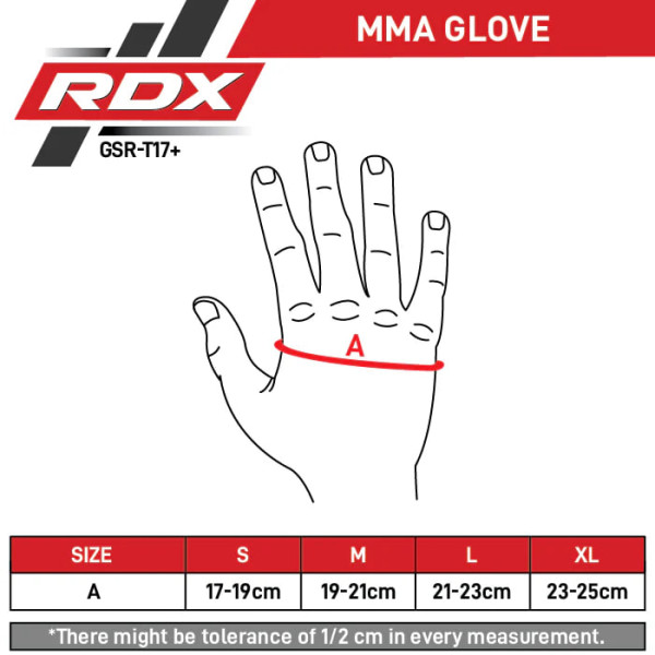 Рукавиці для ММА RDX Grappling Gloves Shooter Aura Plus T-17 Blue-Black