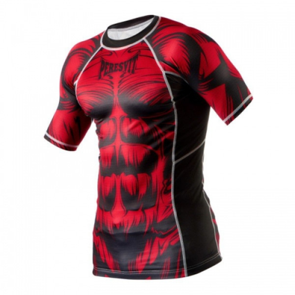 Рашгард Peresvit Beast Silver Force Rashguard Short Sleeve Red