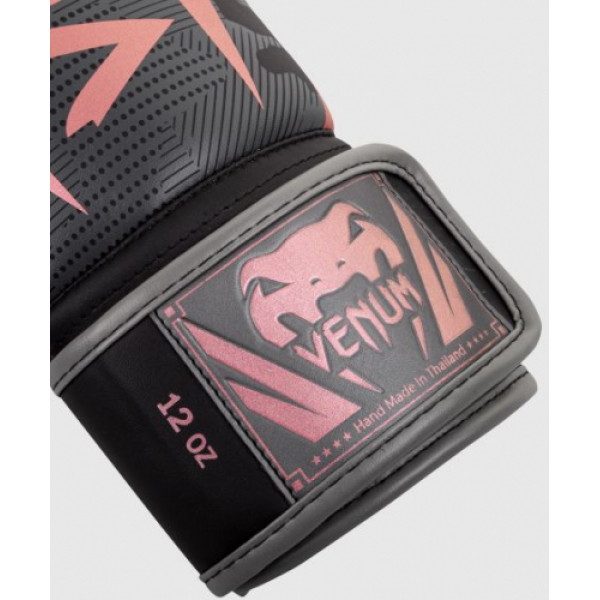 Боксерські рукавиці Venum Elite Black Pink Gold