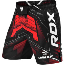 Шорти для MMA RDX IMMAF Approved Fight & Training Red