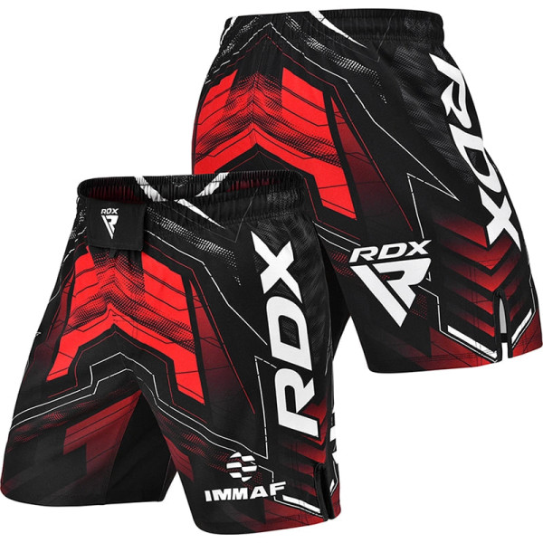 Шорти для MMA RDX IMMAF Approved Fight & Training Red