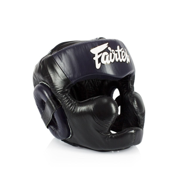 Боксерський шолом Fairtex HG13L Diagonal Vision Head Guard Black