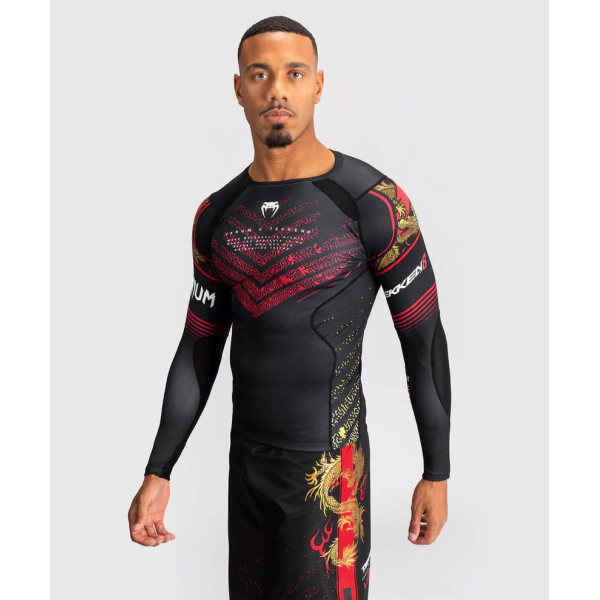 Рашгард Venum x TEKKEN 8 Marshall Law Rashguard Black Red Gold