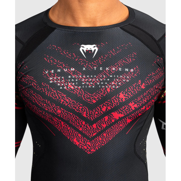 Рашгард Venum x TEKKEN 8 Marshall Law Rashguard Black Red Gold