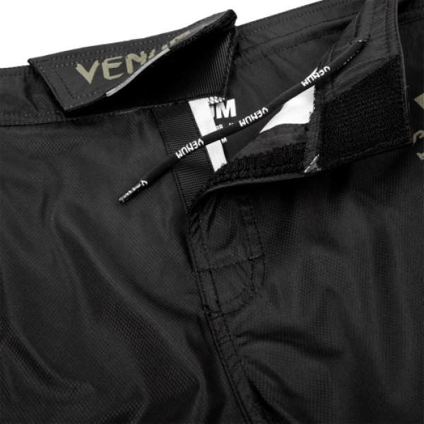 Шорти для ММА Venum Signature Fightshorts Black Khaki Exclusive