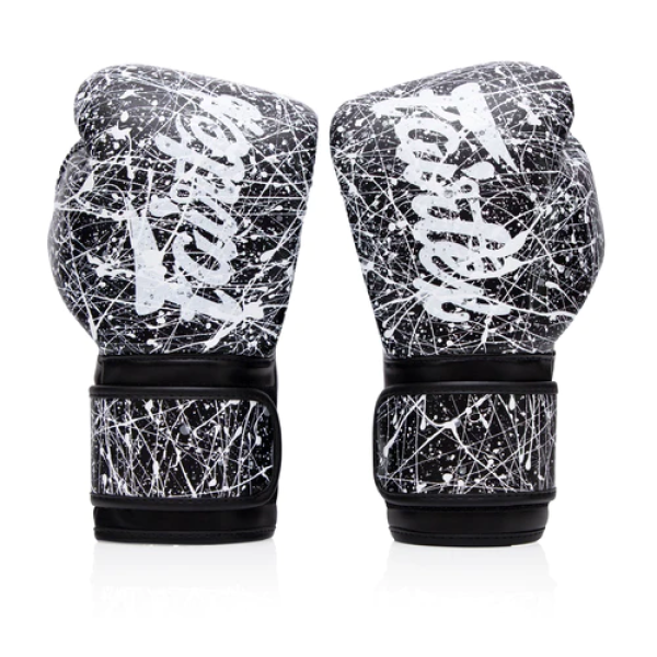 Боксерські рукавиці Fairtex BGV14PT Painter Boxing Gloves Black White