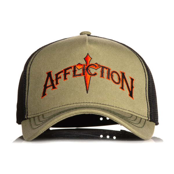 Кепка Affliction Absolution Hat Vtg. Green Potassium Spay