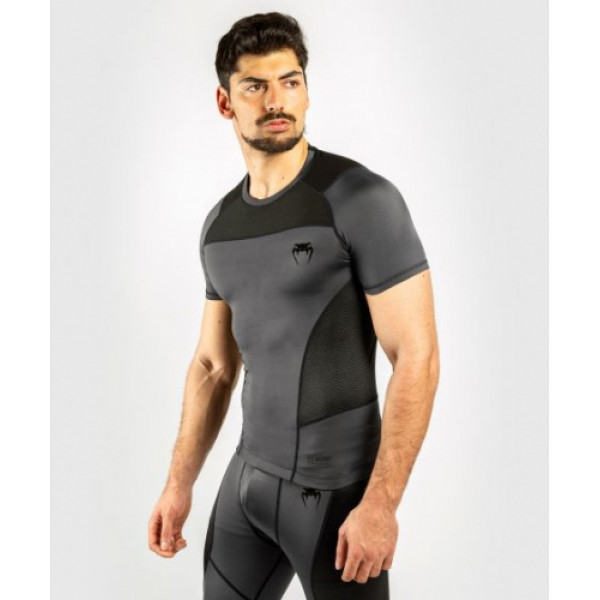 Рашгард Venum G-Fit Rashguard Short Sleeves Grey Black