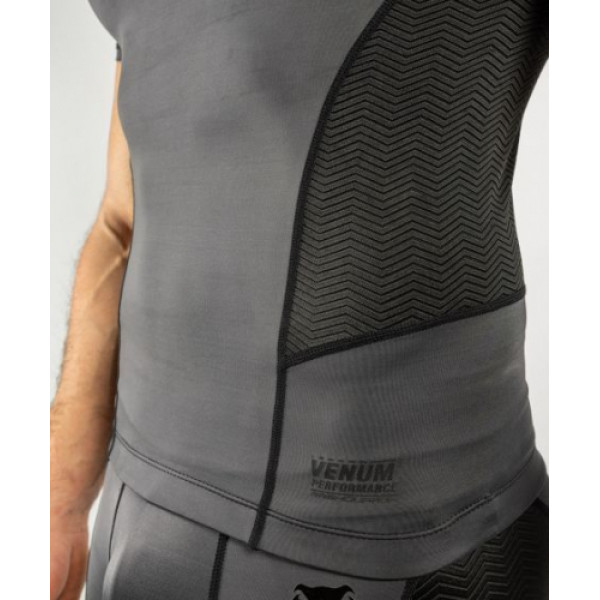 Рашгард Venum G-Fit Rashguard Short Sleeves Grey Black