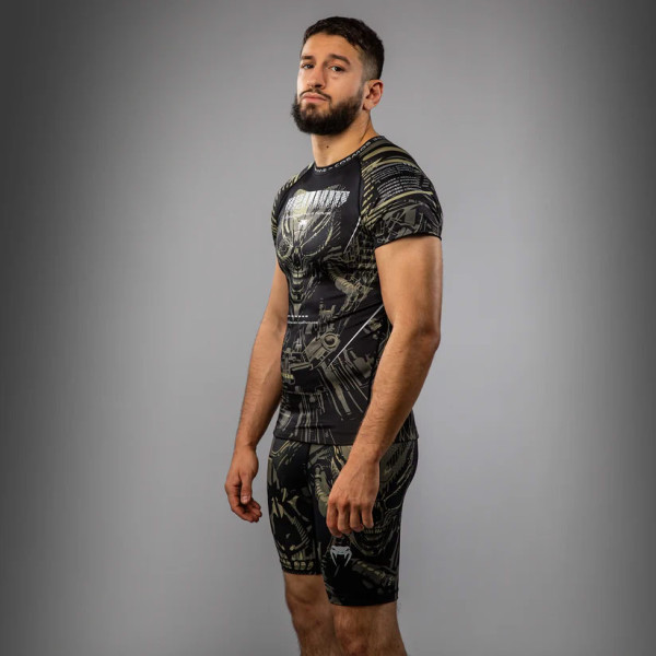 Рашгард Venum Invader Short Sleeve Rashguard Black Sand
