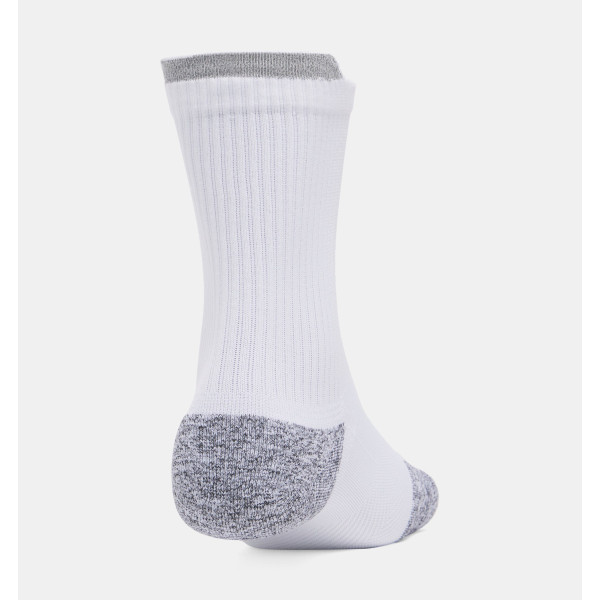 Шкарпетки Under Armour ArmourDry® Run Cushion Unisex 3 Pack Mid Crew White Reflective