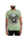 Футболка Affliction AC Born Free T-shirt Oil Green Lava Wash