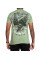 Футболка Affliction AC Born Free T-shirt Oil Green Lava Wash