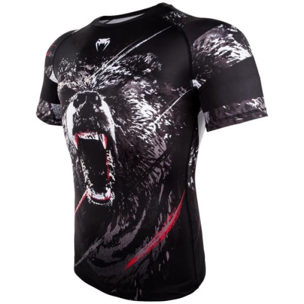 Рашгард Venum Grizzli Rashguard Short Sleeves Black