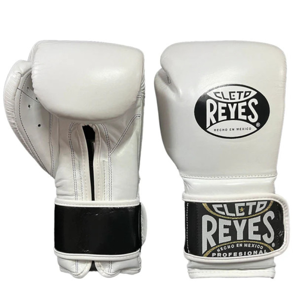 Боксерські рукавиці Cleto Reyes Leather Contact Closure Gloves White