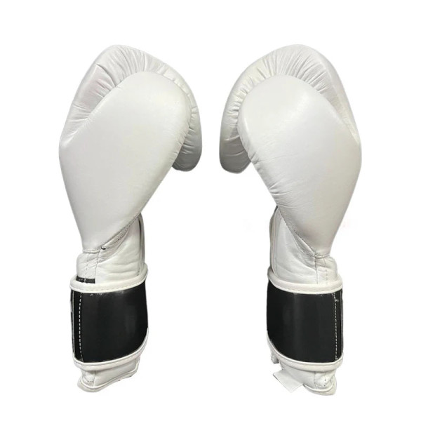 Боксерські рукавиці Cleto Reyes Leather Contact Closure Gloves White