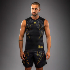 Рашгард Venum Serpenti Sleeveless Rashguard Black Silver Gold