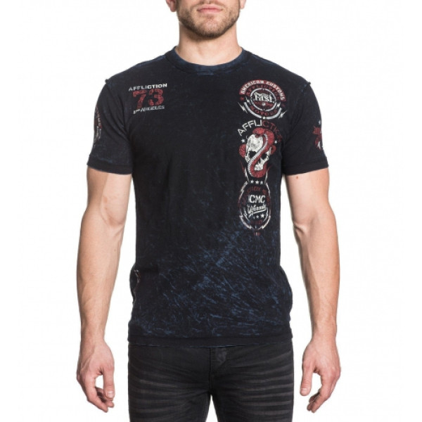 Двостороння футболка Affliction Bull Run Dusk Reversible Tee