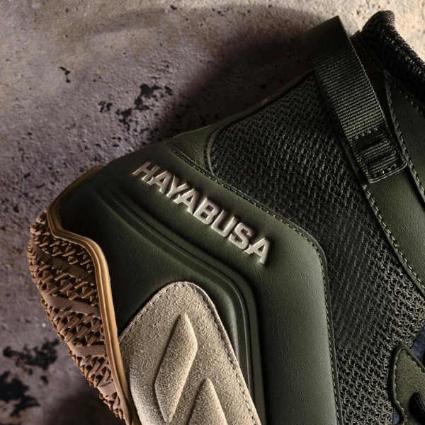 Боксерки Hayabusa Talon Boxing Shoes Green Tan