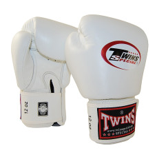 Боксерські рукавиці Twins Boxing Gloves Premium Leather BGVL3 White