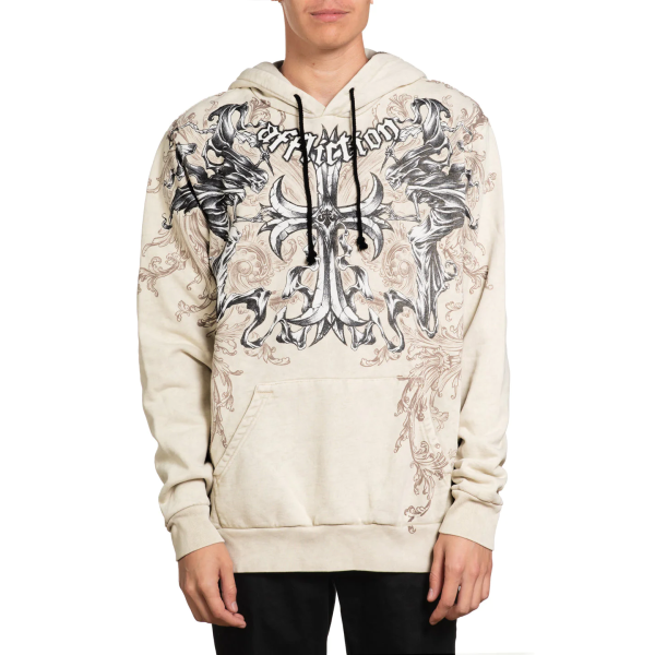 Худі Affliction Jump Po Hood Sand Lava Wash