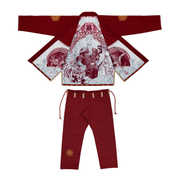 Жіноче кімоно Fairtex BJJ4 Gi Sida Burgundy