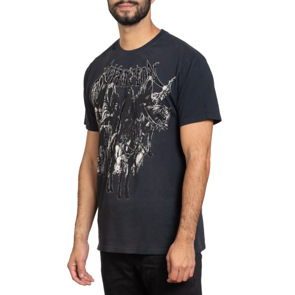 Футболка Affliction Black Night Tee Black Beauty Potassium Spray