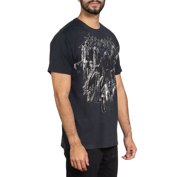 Футболка Affliction Black Night Tee Black Beauty Potassium Spray
