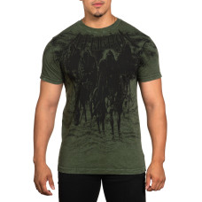 Футболка Affliction Black Night Tee Military Green