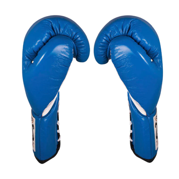 Бойові боксерські рукавиці Cleto Reyes Official Leather Fight Gloves Blue