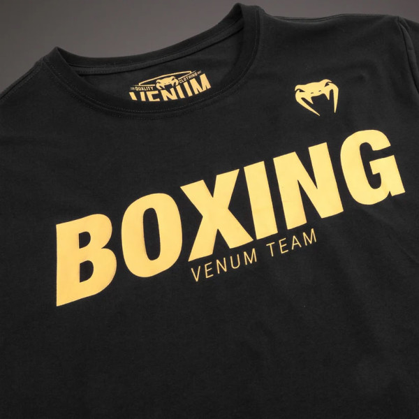 Футболка Venum Boxing VT T-shirt Black Gold