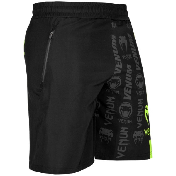 Шорти Venum Logos Training Shorts Black Neo Yellow