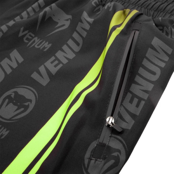 Шорти Venum Logos Training Shorts Black Neo Yellow