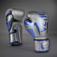 Боксерські рукавиці Venum Elite Boxing Gloves Grey Blue Silver