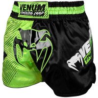 Шорти для тайського боксу Venum Training Camp 2.0 Muay Thai Shorts Black Neo Yellow