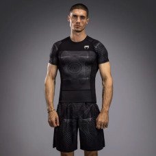 Рашгард Venum G-Fit Air Men's Short Sleeve Rashguard Deep Black Desert Sand