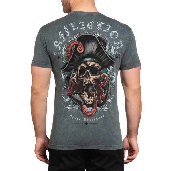 Футболка Affliction Sunken Wreck Gun Metal