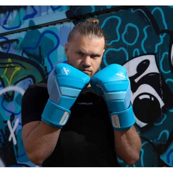 Боксерські рукавиці Hayabusa T3 Neon Boxing Gloves Blue