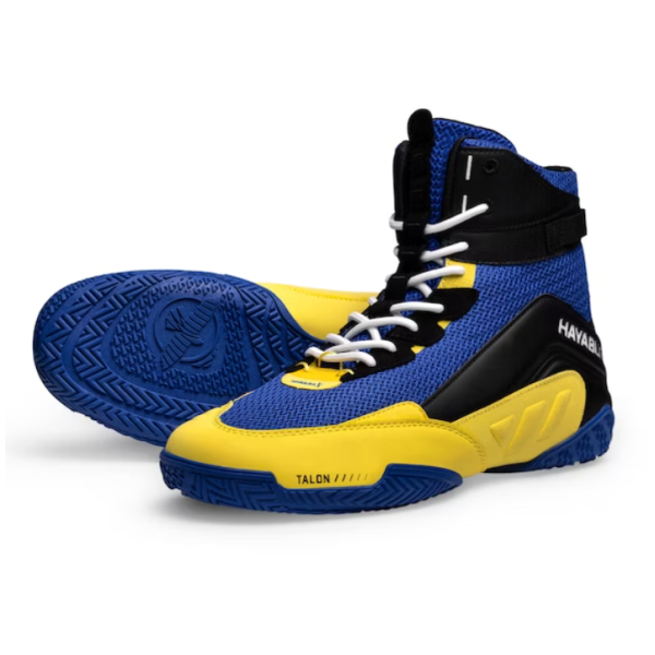 Боксерки Hayabusa Talon Boxing Shoes Blue Yellow