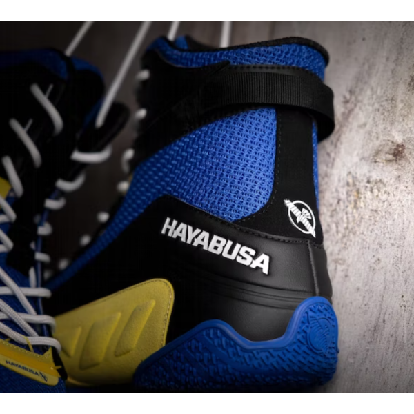 Боксерки Hayabusa Talon Boxing Shoes Blue Yellow