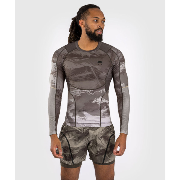 Рашгард Venum Electron 3.0 Long Sleeve Rashguard Sand