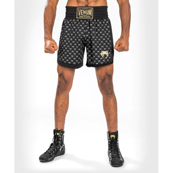 Боксерські шорти Venum Monogram Boxing Short - Black
