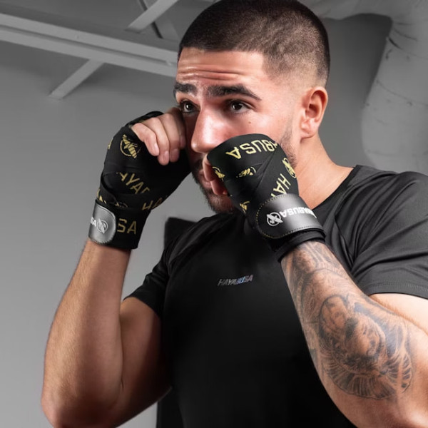 Бинти Hayabusa Deluxe Hand Wraps Black Gold