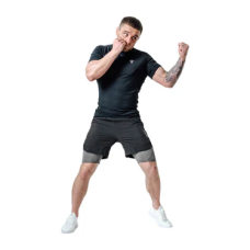 Шорти для MMA RDX T16 Fight Shorts Black Grey